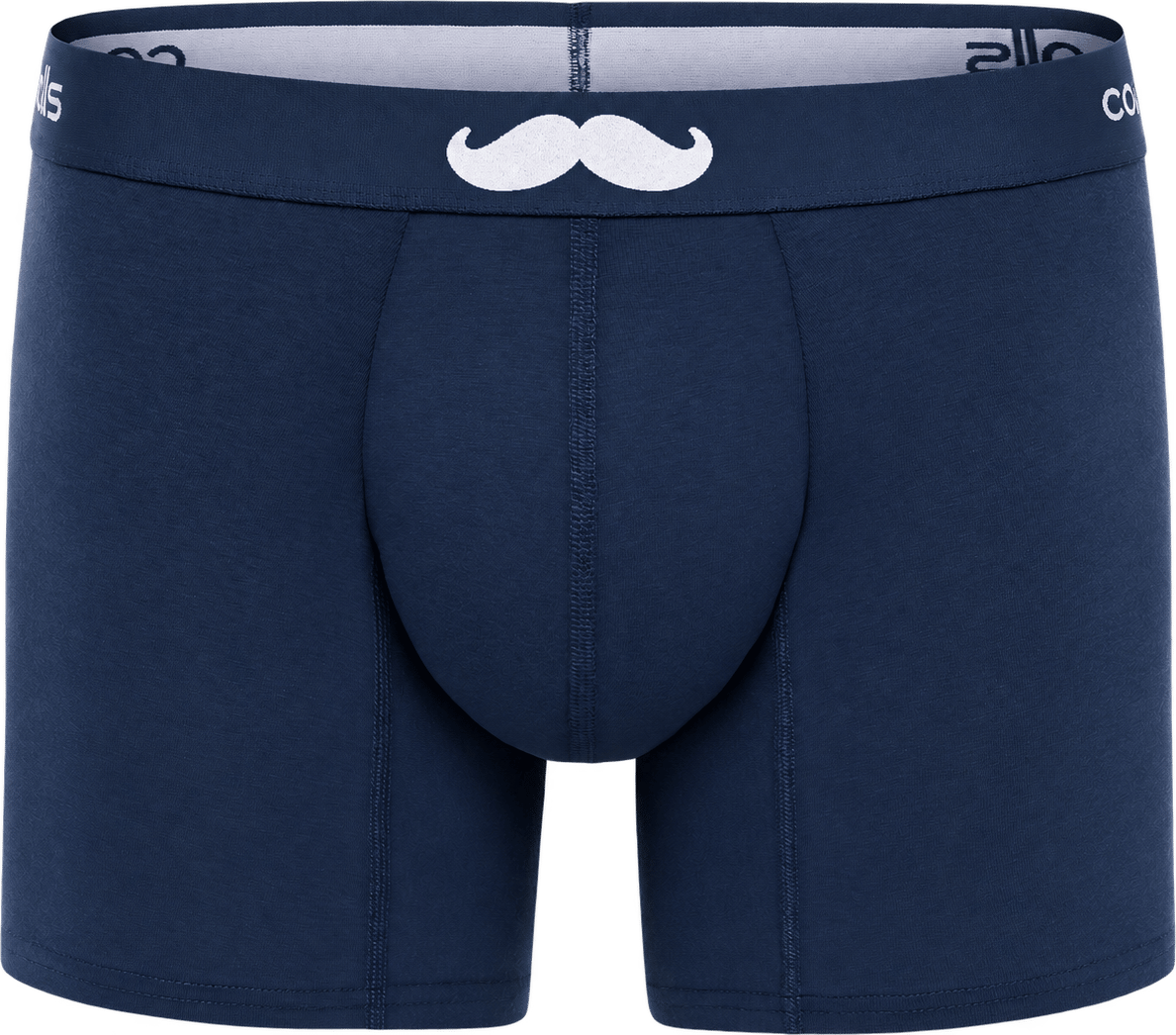 Navy New Mustache Cotton 1